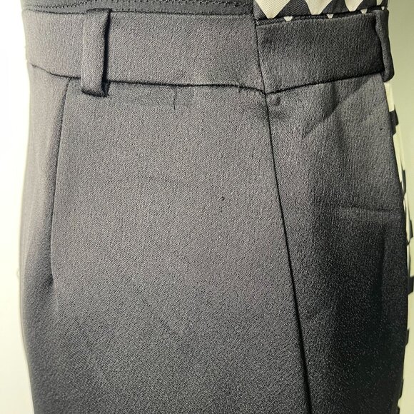 Malene Birger Women's Cream Black Geometric Print Shift Silk Dress Size 34 - Picture 16 of 16